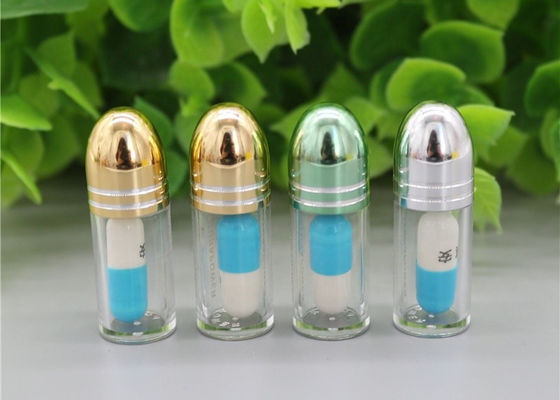 Goldene leere Kapsel schält Tablettenfläschchen PS-Plastik-freien Raumes 2g