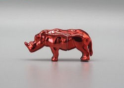 Nashorn-leere Plastikpillen-Kapseln