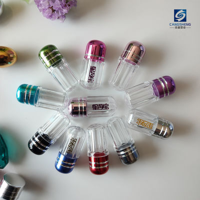 Zylinderform der einzelne Kapsel-Plastikpillen-Phiolen-2g