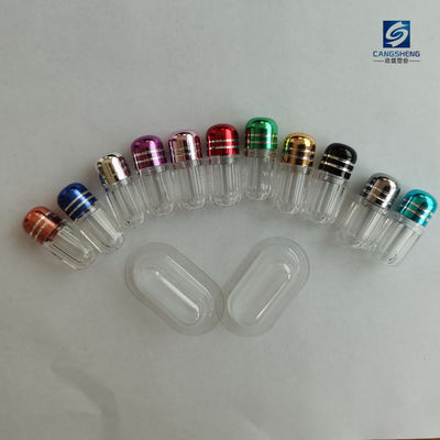 Zylinderform der einzelne Kapsel-Plastikpillen-Phiolen-2g
