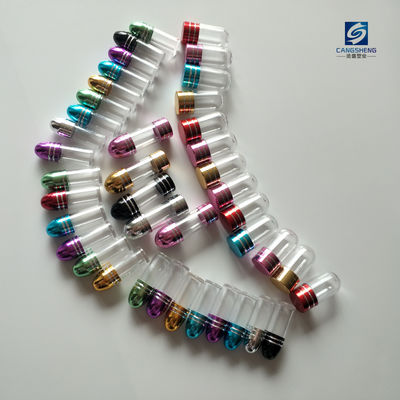 Purpurrote Plastikflasche mit Kugel-Form Metallkappe SGS 2g