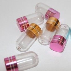 15mm PS freien Raumes Plastikkapsel des Tablettenfläschchen-Behälter-einer