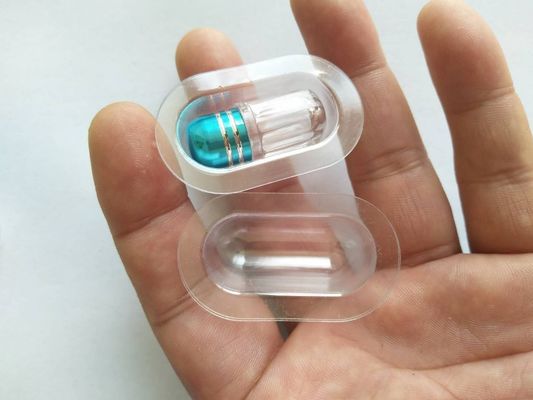 12mm klare pharmazeutische Kugel Shell Tablettenfläschchen-3ml