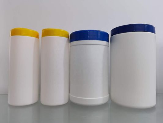 180mm HDPE Reinigungstücher schöpfen Flasche mit weißen Deckeln