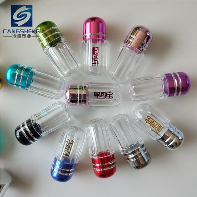 Zylinderförmige 13mm Mini Pill Bottles 2ml leere Plastikpillen-Kapseln