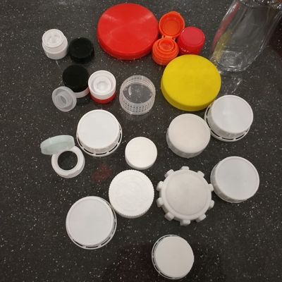 PET Plastikkindersichere 38mm Plastikkappen der flaschen-Überwurfmutter-ISO9001