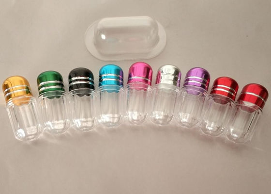 Plastikflasche 3g Mini Plastic Capsule Bottles ISO9001 mit Metallkappe