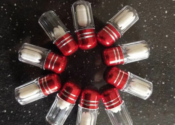 14mm einzelner Behälter PS-Plastikflasche Pillen-2ml mit Metallkappe