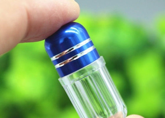 Pillen-Behälter Soem des blauen Nashorn-5ml einzelnes mit Metallkronen-Kappe