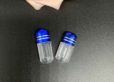 Pillen-Behälter Soem des blauen Nashorn-5ml einzelnes mit Metallkronen-Kappe