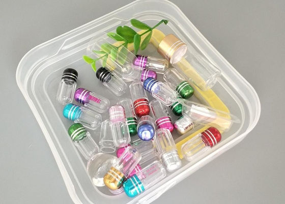 Plastikflasche 3g 13mm mit Metallkappen-klare Blasen-leerer Kapsel Shell