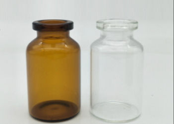 Klarglas-Tablettenfläschchen 10ml FDA mit luftdichtem Gummistopfen