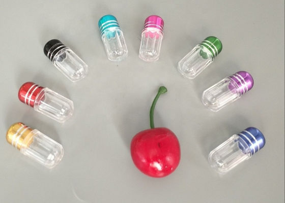 14mm einzelner Behälter PS-Plastikflasche Pillen-2ml mit Metallkappe