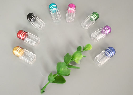 Achteckige leere Plastikpille kapselt 2g mit Aluminiumkappen ein
