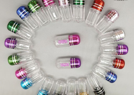 Zylinderform der einzelne Kapsel-Plastikpillen-Phiolen-2g